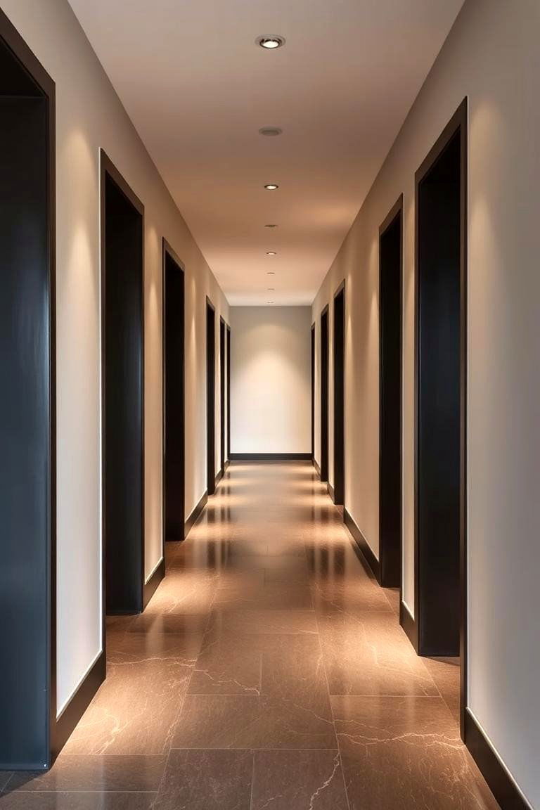 Bold Door Frames - 24 Black Hallway Ideas