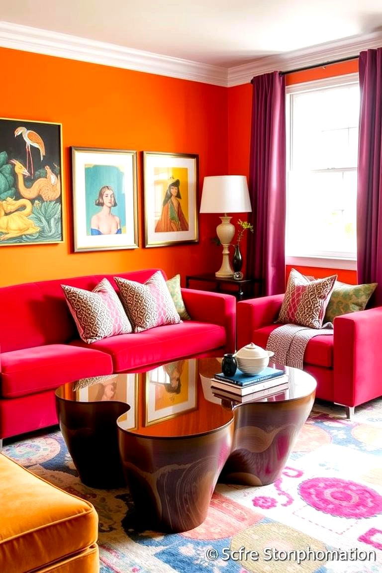 Bold Furniture Choices - 24 Eclectic Living Room Ideas