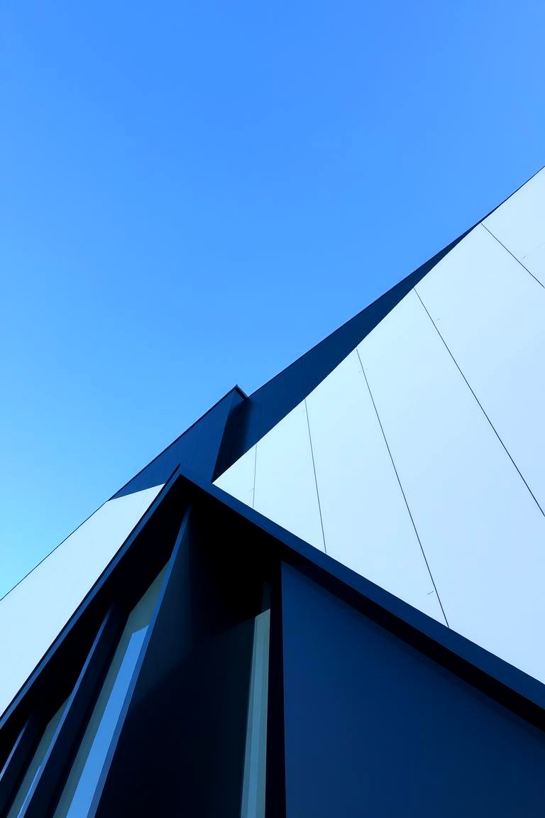 Bold Geometric Accents - 24 Black and White House Exterior Ideas