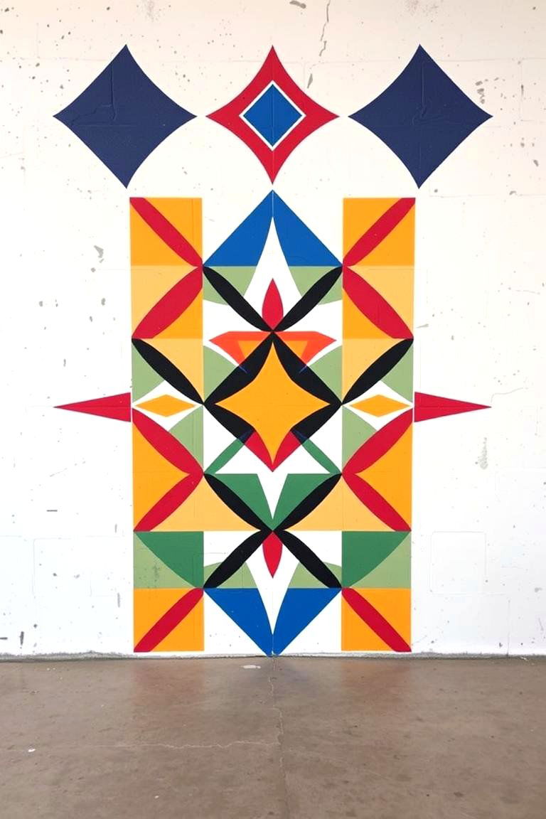 Bold Geometric Patterns - 24 Blank Wall Ideas