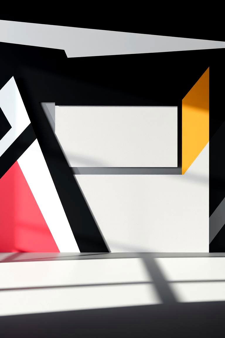 Bold Geometric Patterns - 24 Black Hallway Ideas
