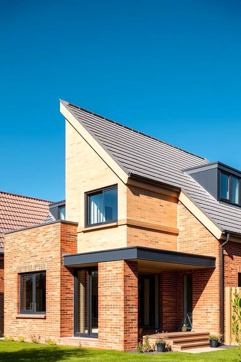 Bold Geometric Shapes and Angles - 27 1980s House Exterior Ideas