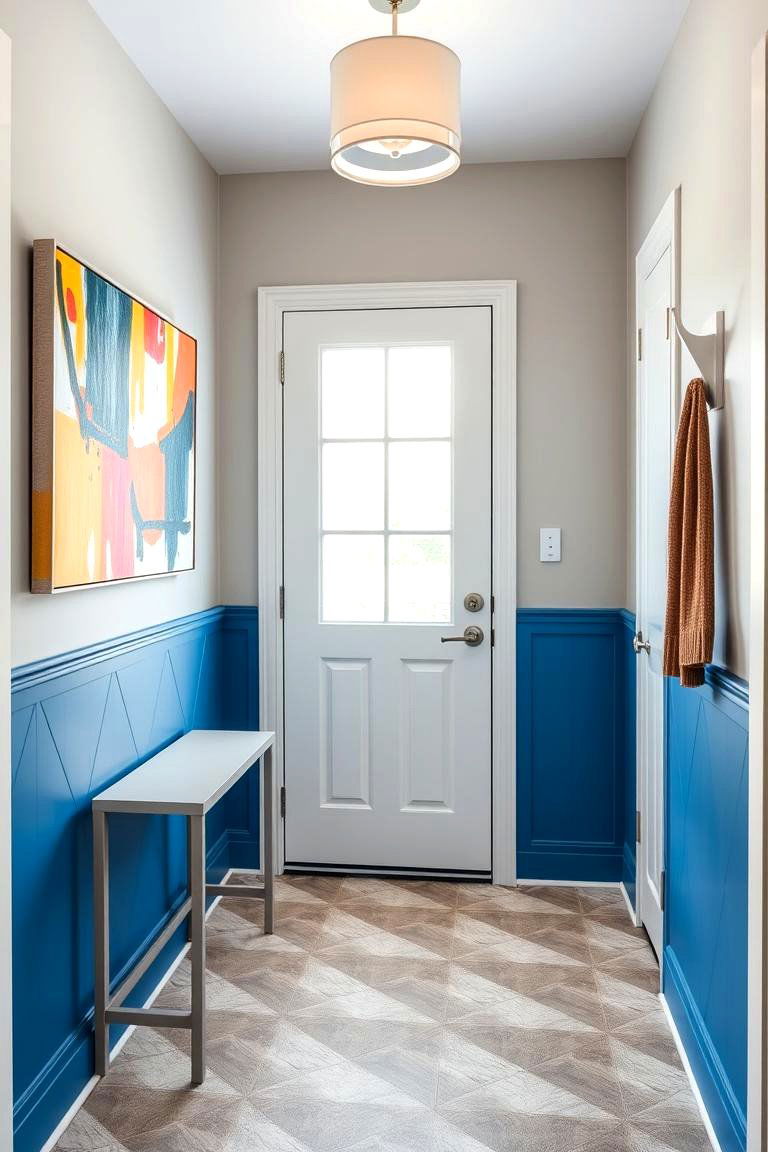 Bold Geometric Wainscoting - 24 Walk-in Shower Tile Ideas