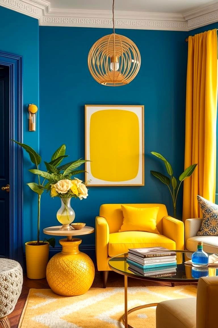 Bold Lemon Accents - 24 Lemon Bedroom Ideas