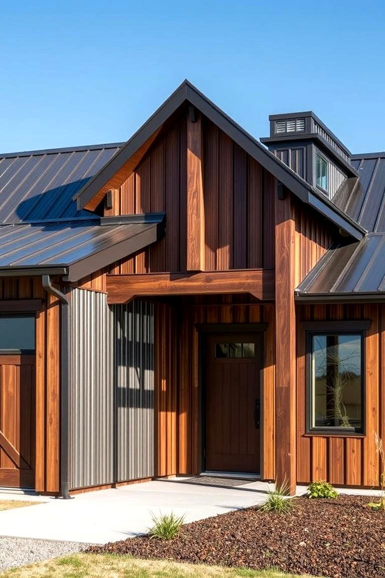 Bold Metal Accents - 24 Barn House Exterior Ideas