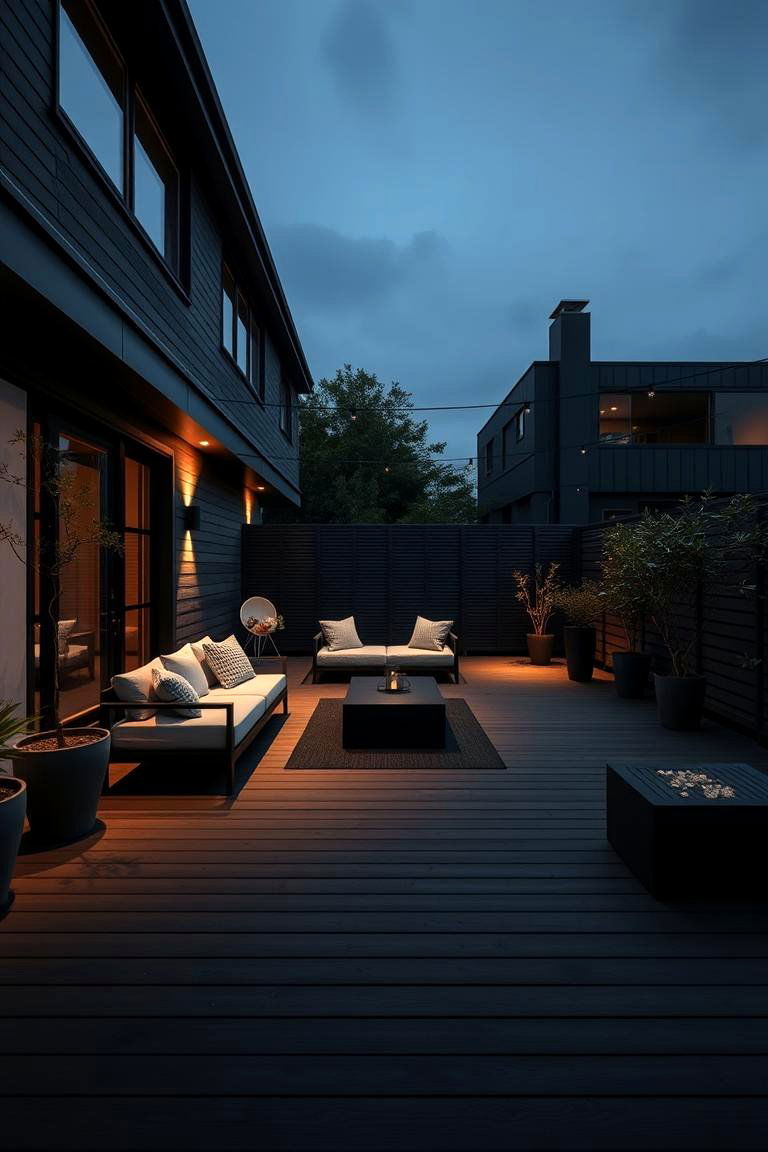 Bold Minimalist Black Deck - 24 Black Deck Ideas