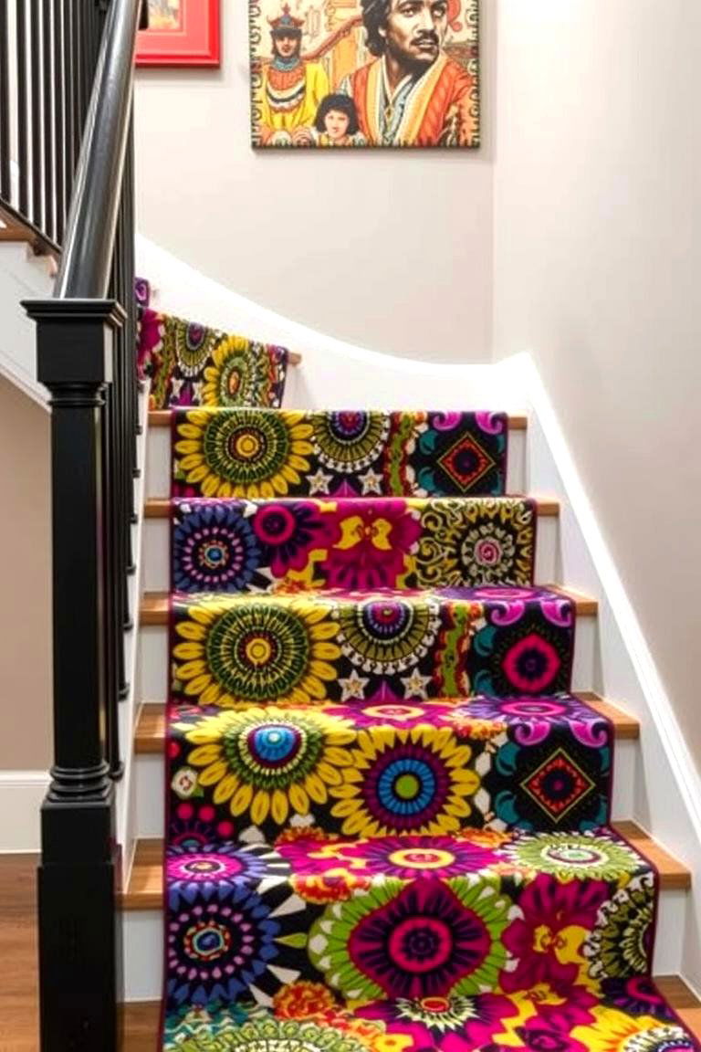Bold Pattern Runner - 24 Stair Runner Ideas