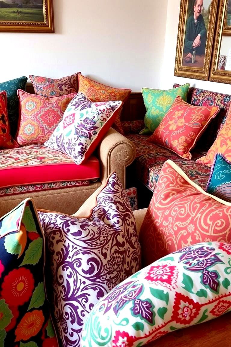 Bold Patterned Cushions - 24 Bohemian Tropical Bohemian Decor