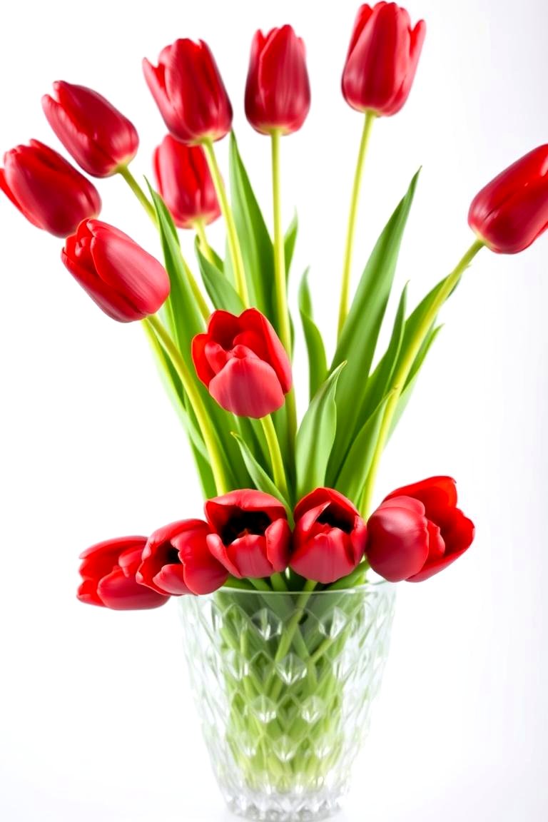 Bold Red Tulip Centerpiece - 24 Flower Centerpiece Ideas