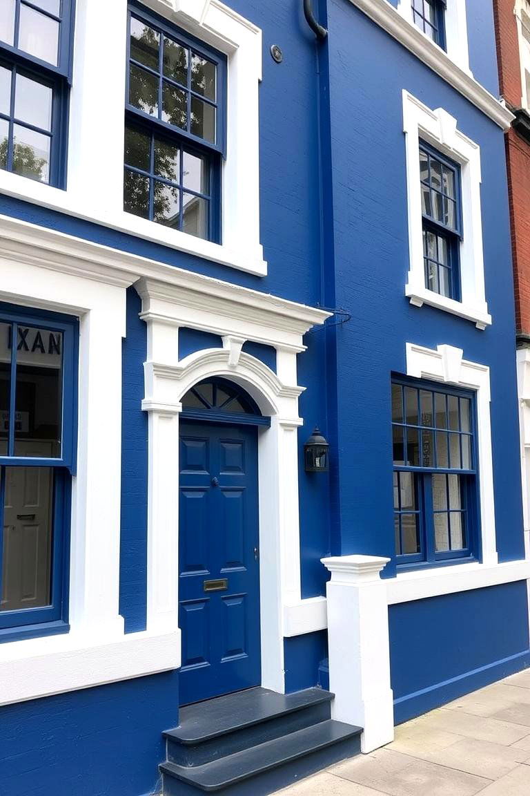 Bold Statement Blue - 24 blue exterior house paint ideas