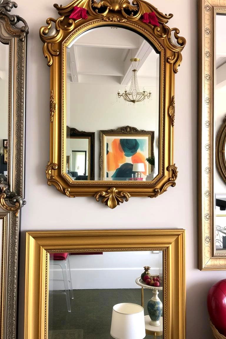 Bold Statement Mirrors - 24 Colorful Boho Decor Ideas