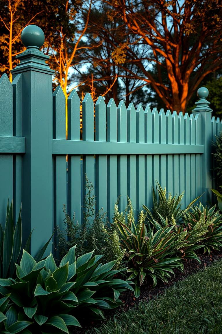 Bold Statement Pieces - 24 Sage Green Garden Fence Ideas