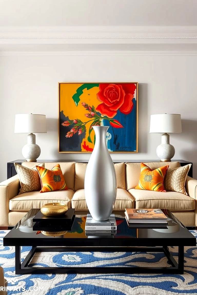 Bold Statement Pieces - 24 Sofa Table Decor Ideas