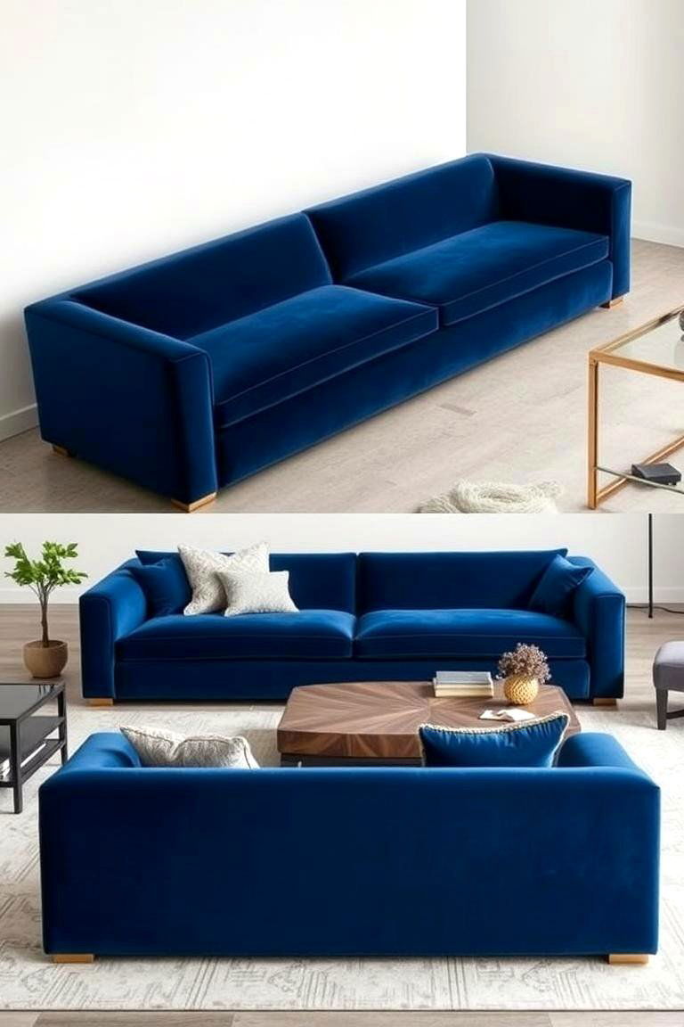 Bold Statement Sofa - 24 Mid-Century Modern Living Room Ideas