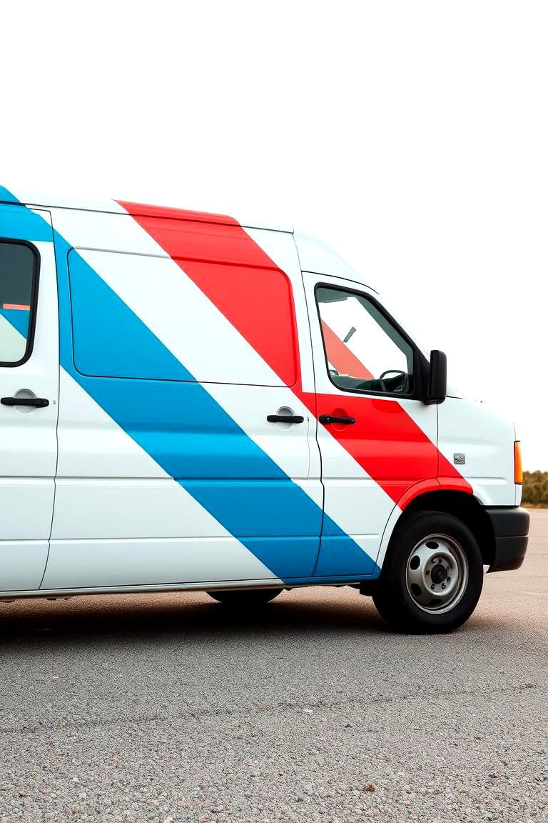 Bold Stripes - 24 70s Van Art Ideas