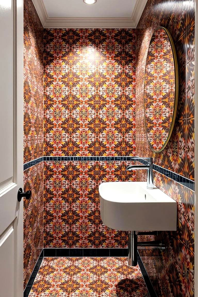 Bold Tile Designs for Impact - 24 Hallway Bathroom Ideas