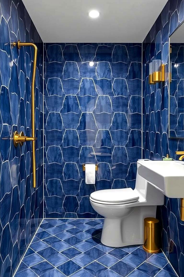 Bold Tiles - 24 Elegant Bathroom Decor Ideas