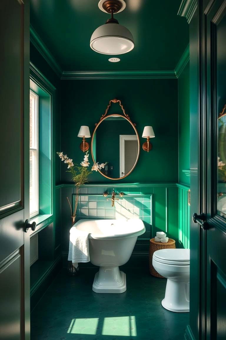 Bold Vibrant Paint Colors - 24 Bathroom Wall Ideas