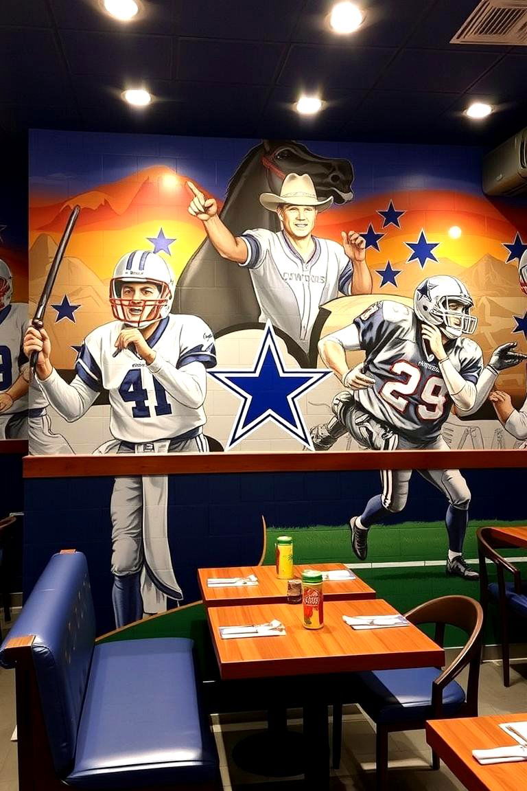 Bold Wall Murals and Graphics - 24 Dallas Cowboys Man Cave Ideas