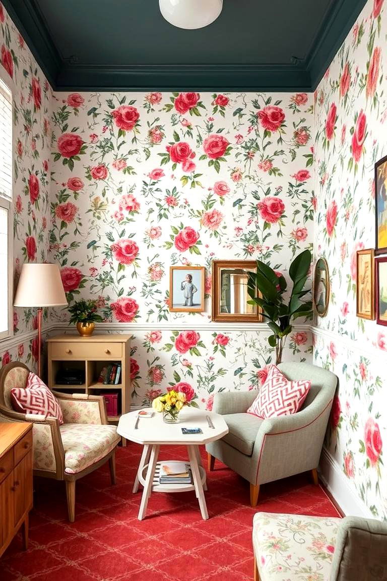Bold Wallpaper Choices - 24 Eclectic Interior Design Ideas