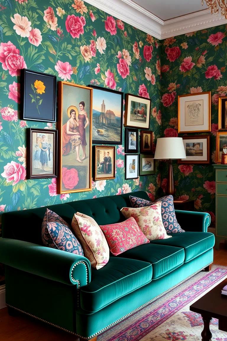 Bold Wallpaper Statements - 24 Maximalist Decor Ideas