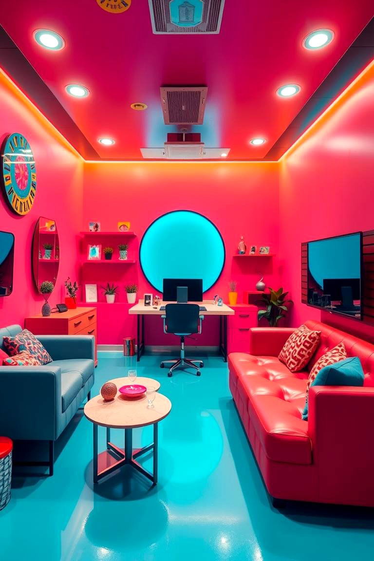 Bold and Bright Lash Room - 24 Lash Room Ideas