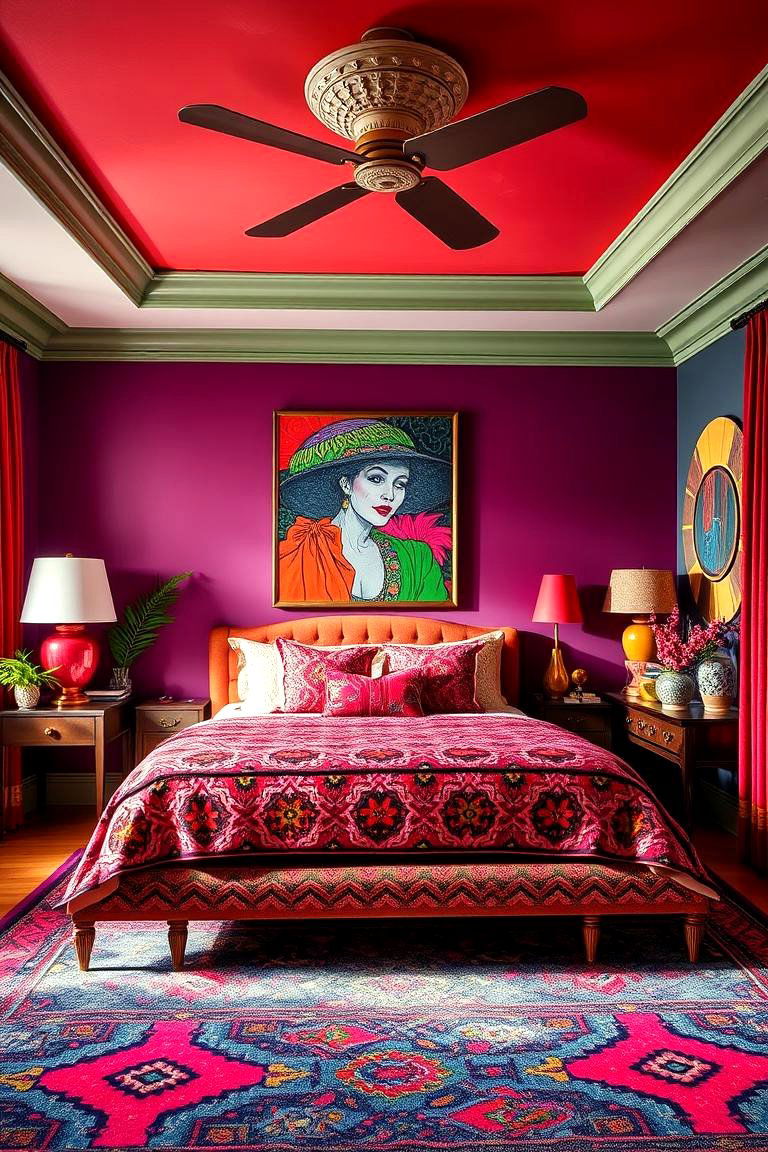 Bold and Colorful Bedroom - 24 Bedroom Design Ideas