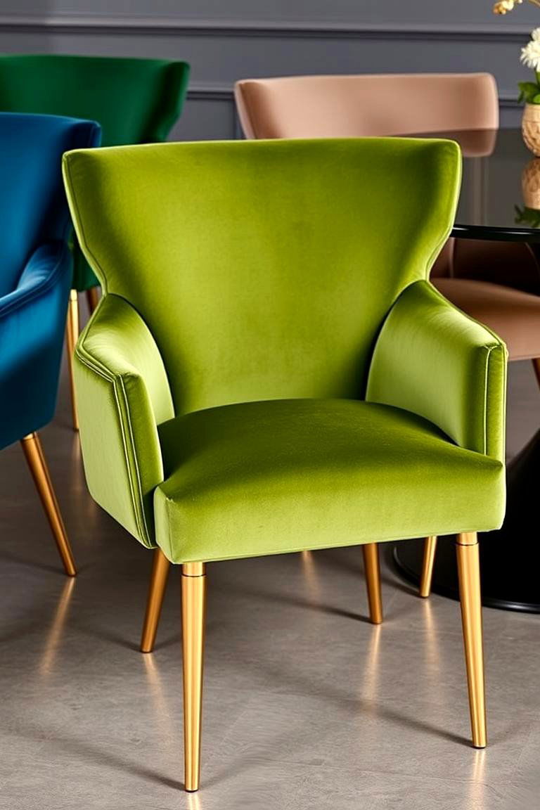 Boldly Designed Dining Chairs - 24 Art Deco Dining Room Ideas
