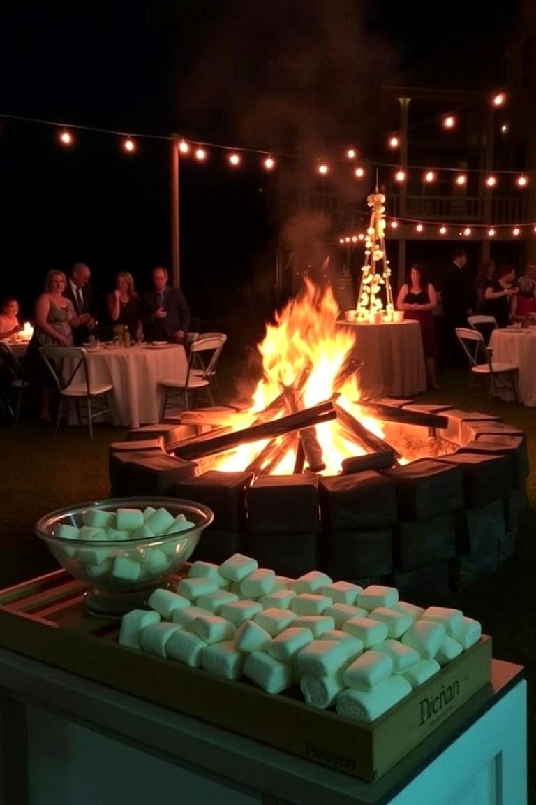 Bonfire and Smores Station - 24 Wedding Reception Ideas