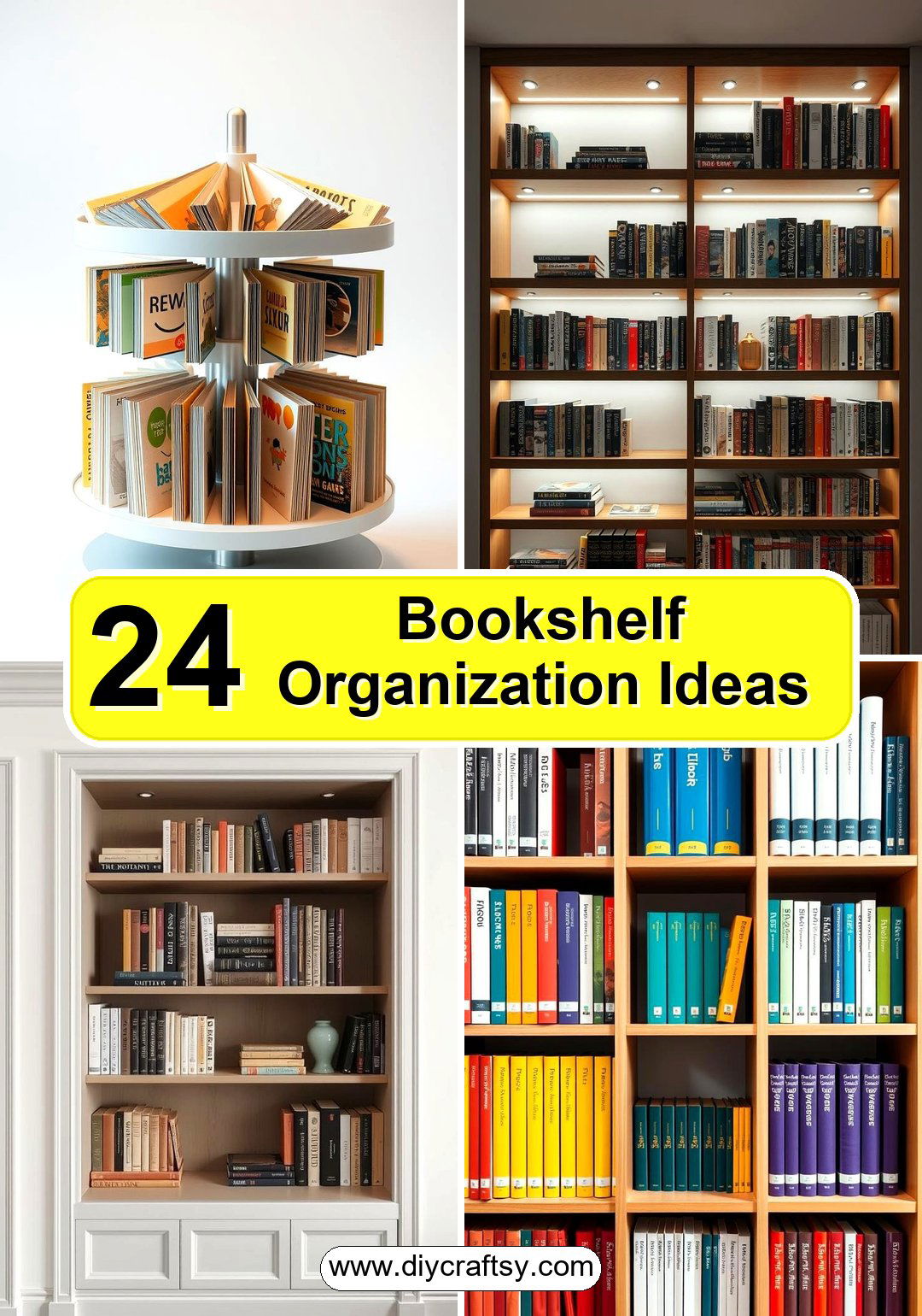 Bookshelf Organization Ideas