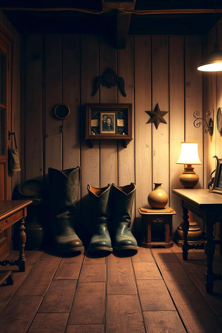 Boot Room with Vintage Charm - 24 Boot Room Ideas