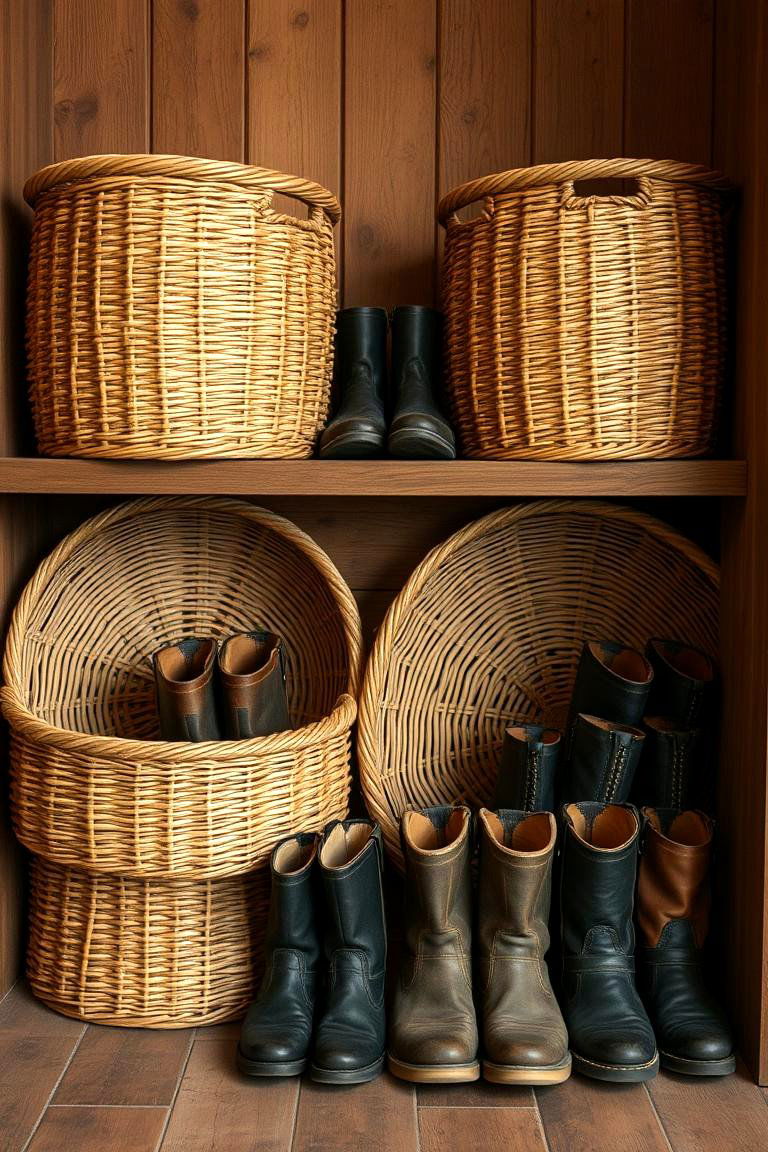Boot Storage Baskets - 24 Boot Storage Ideas