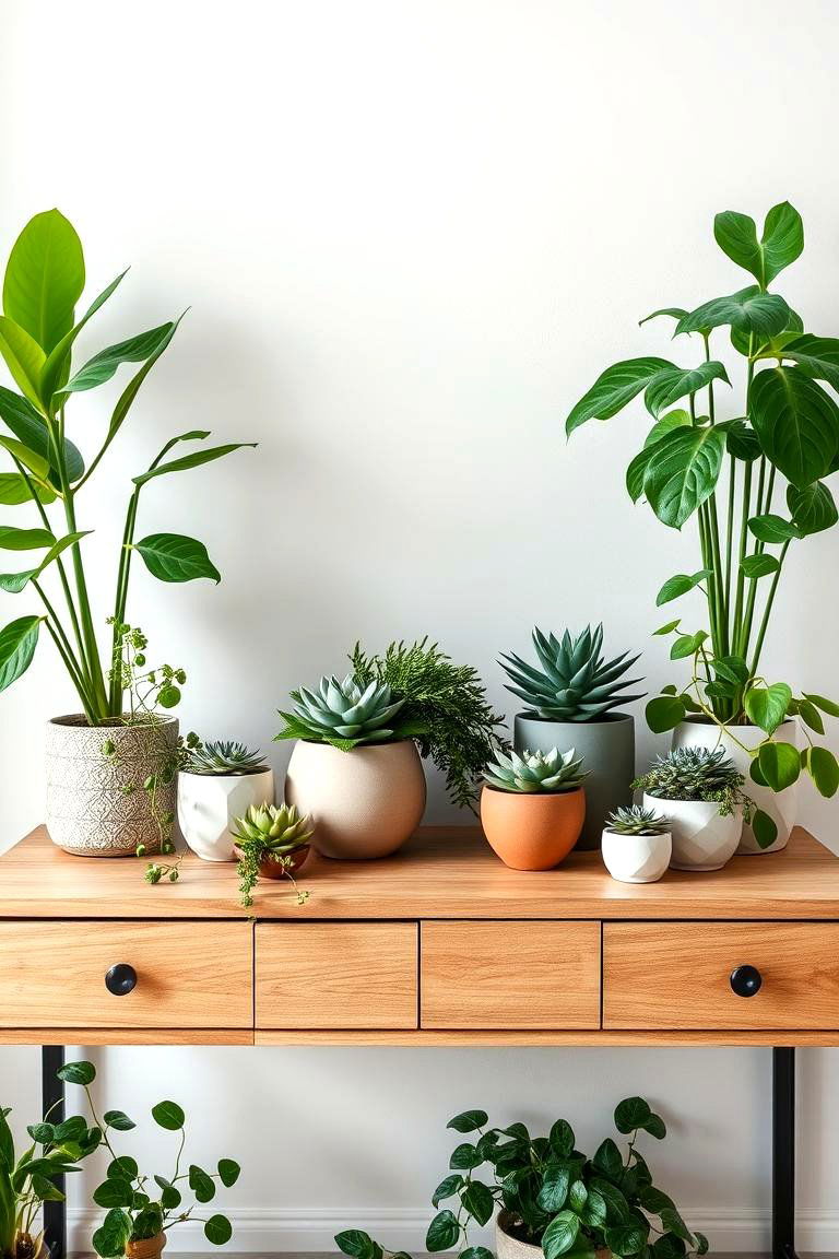 Botanical Beauty Setup - 24 Console Table Decor Ideas