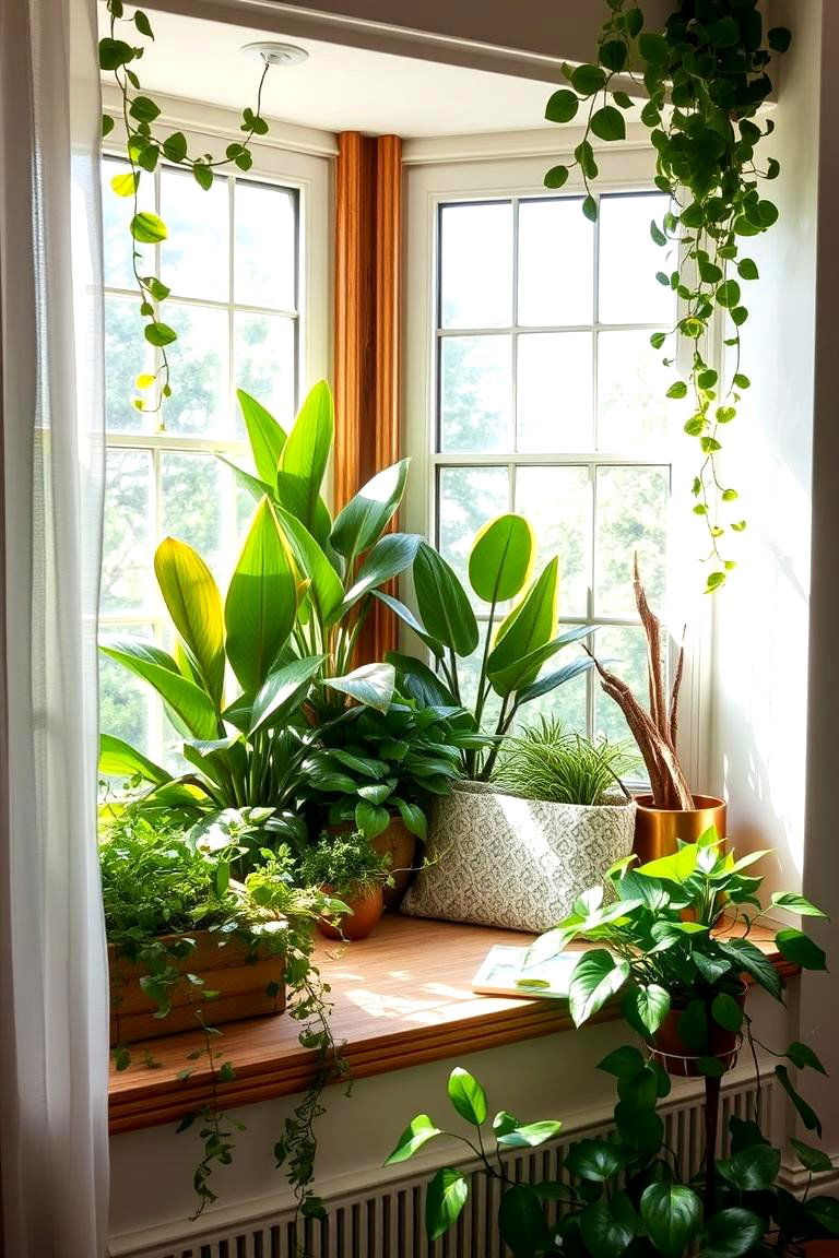 Botanical Haven Window Seat - 24 Window Seat Ideas