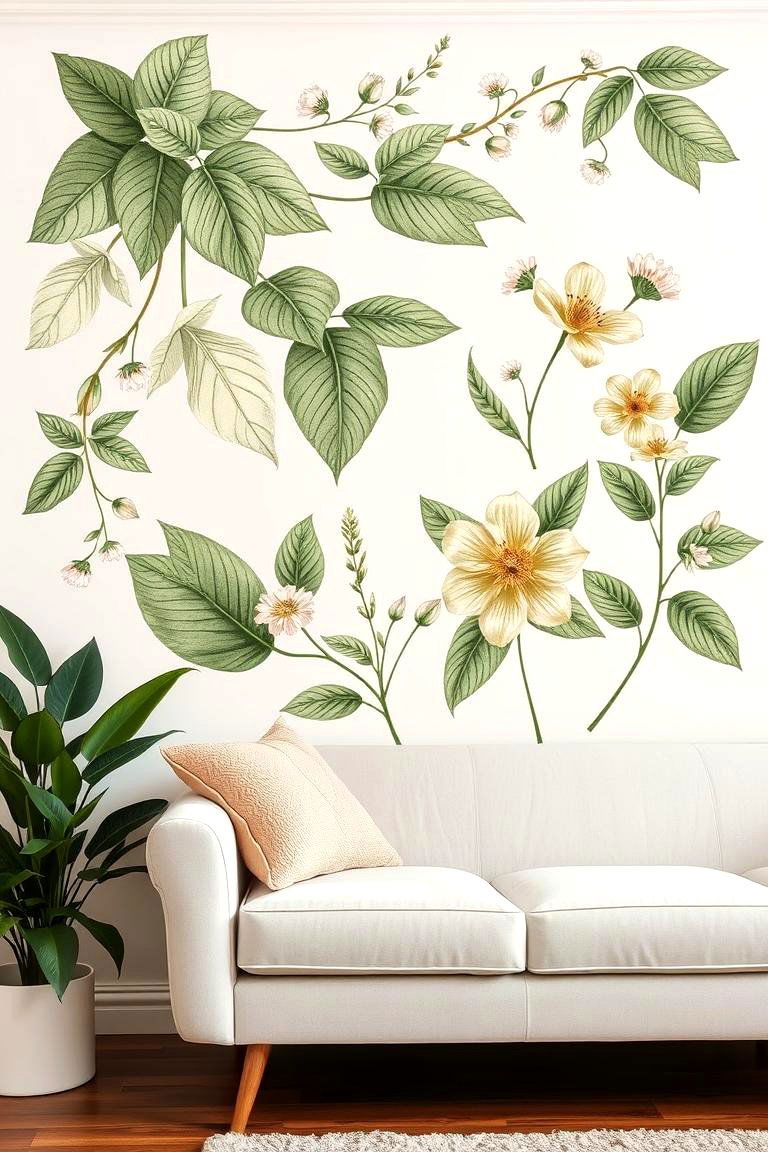 Botanical Wall Decals - 24 Outdoor Wall Decor Ideas