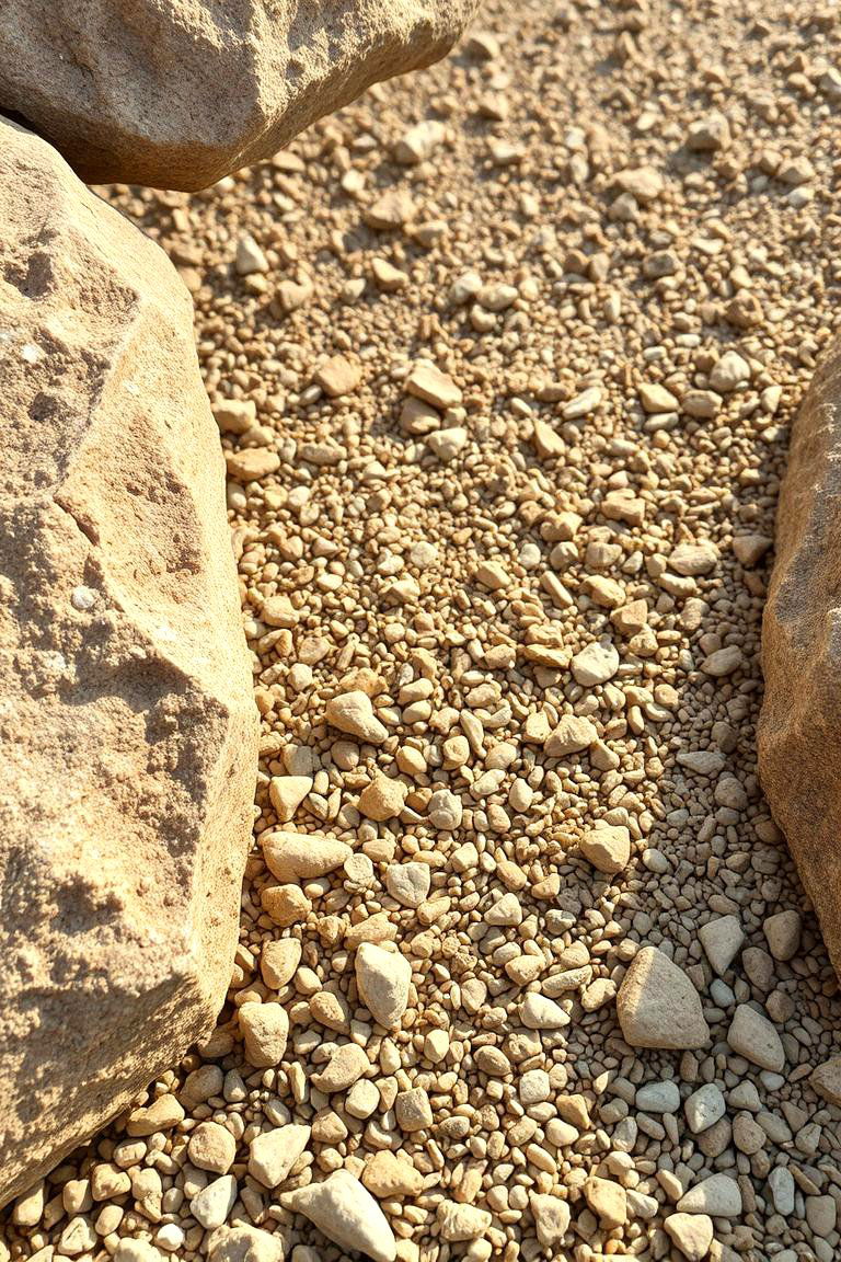 Boulder Inspired Gravel Frame - 24 Gravel Driveway Edging Ideas
