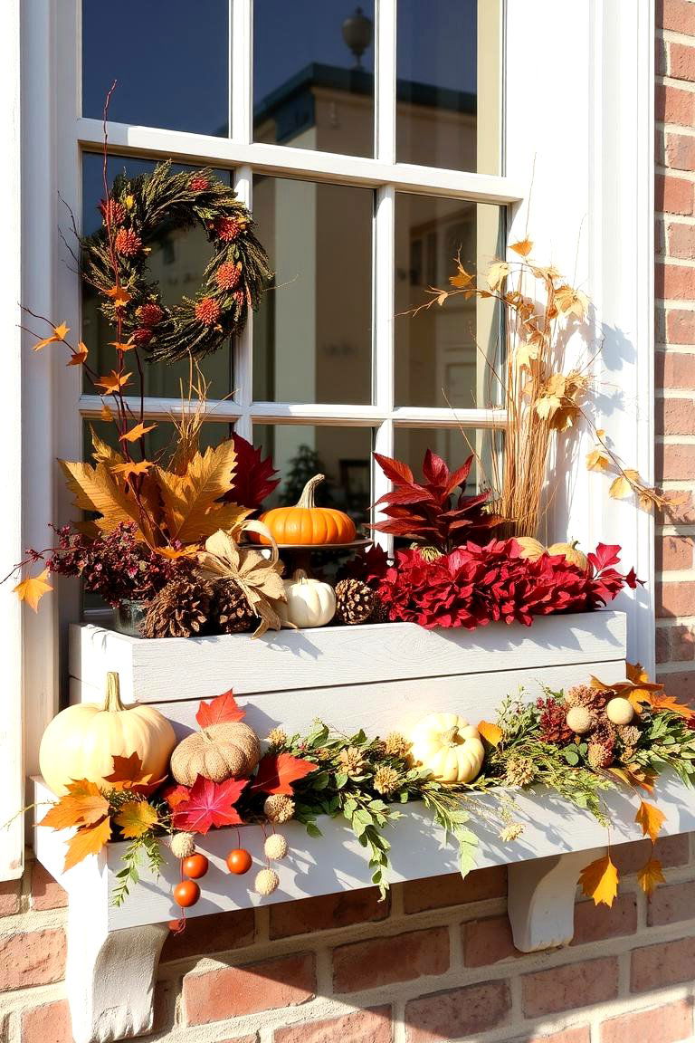 Bountiful Harvest Display - 24 Fall Window Box Ideas