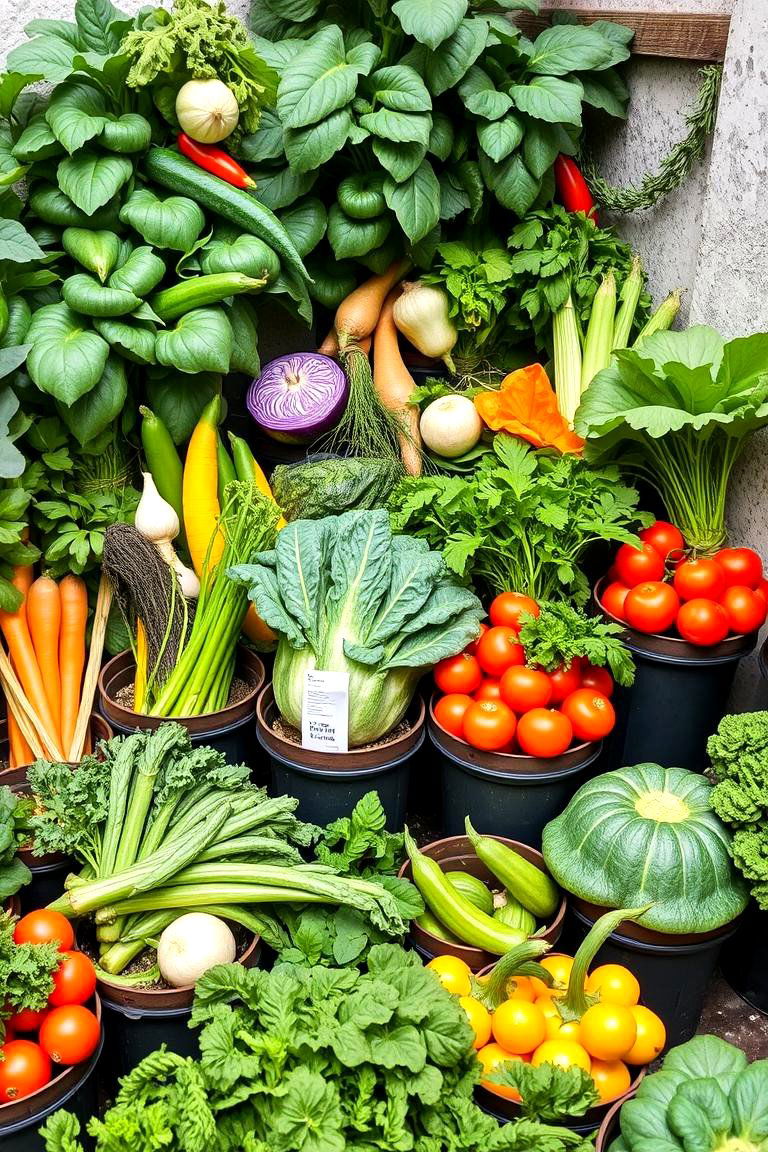 Bountiful Vegetable Corner - 24 Corner Garden Ideas With Pots