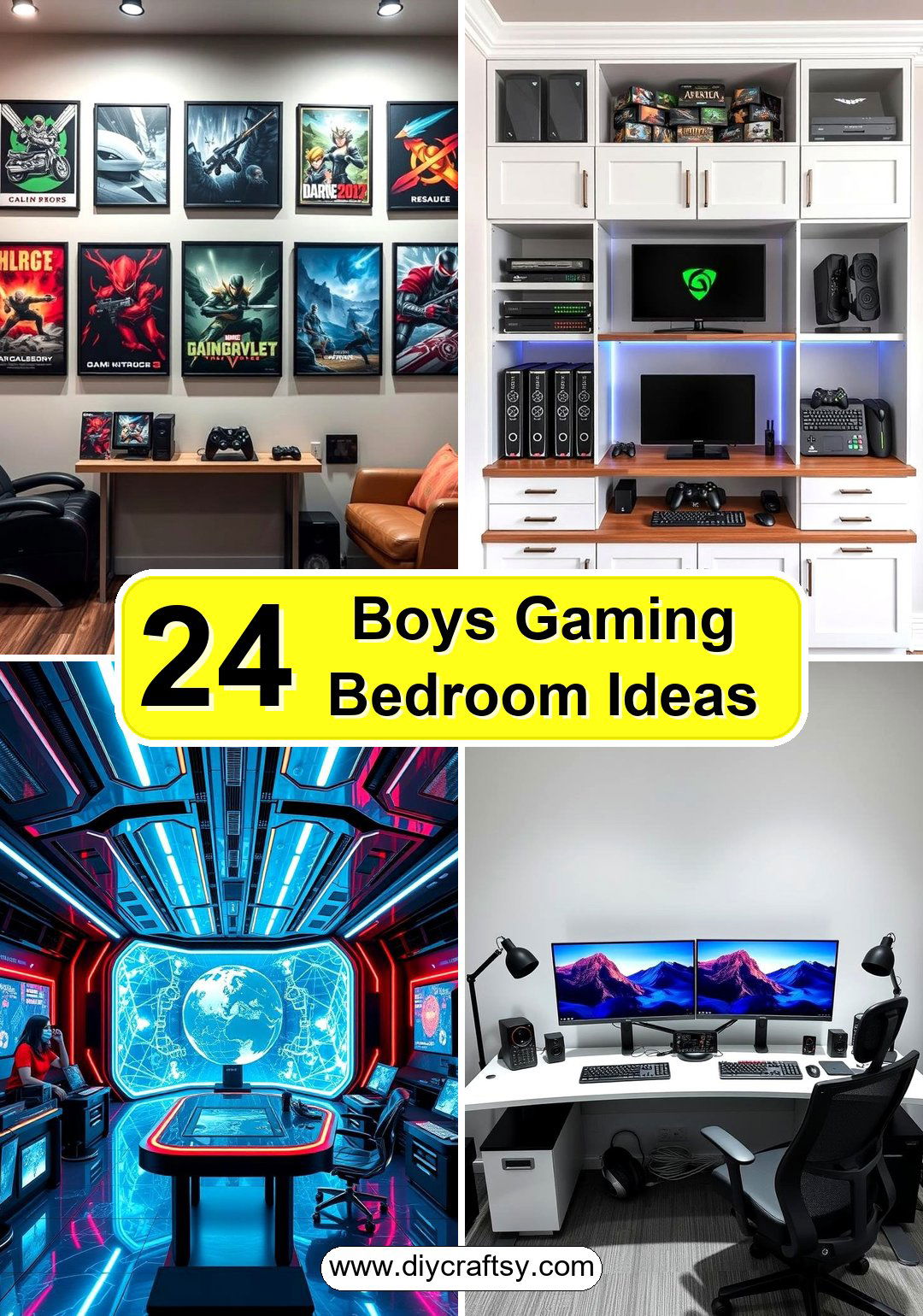 Boys Gaming Bedroom Ideas