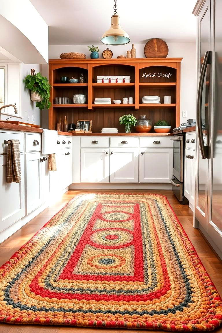 Braided Kitchen Rug - 24 Kitchen Rug Ideas