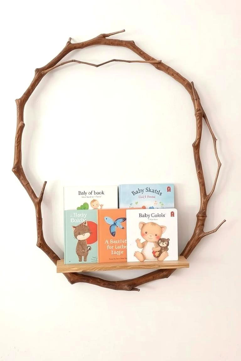 Branch Bookshelf - 24 Woodland Nursery Ideas