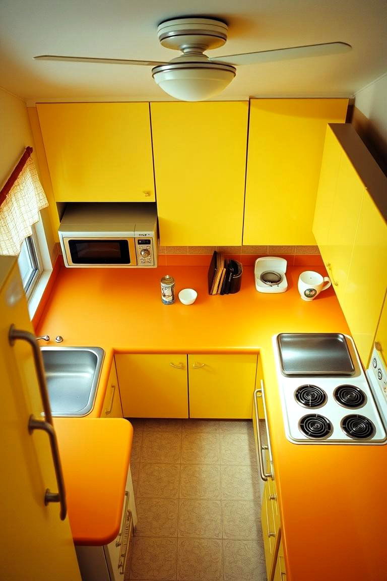 Brass Hardware for Vintage Appeal - 24 70s Kitchen Ideas