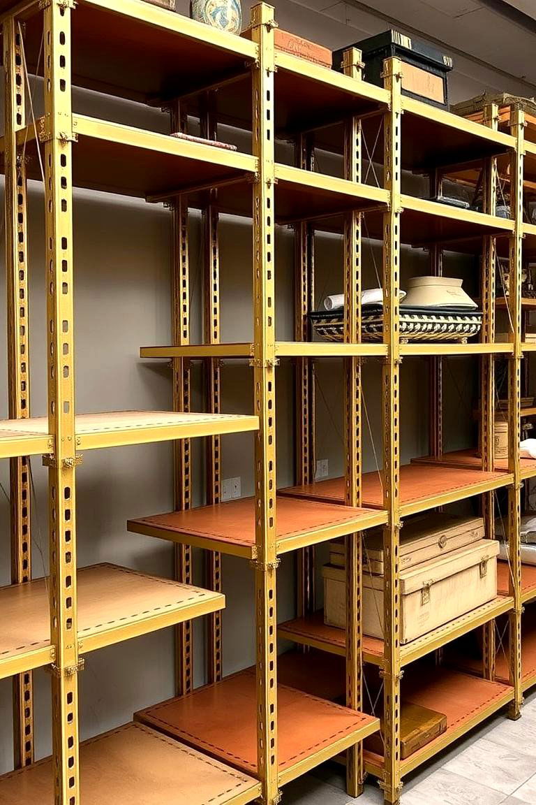 Brass Mechanical Shelving Solutions - 24 Steampunk Bedroom Ideas