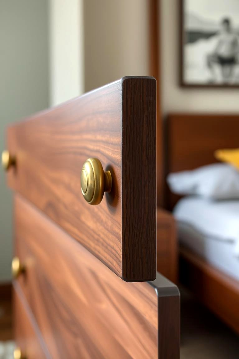 Brass or Gold Accents - 24 Midcentury Modern Bedroom Decorating Ideas
