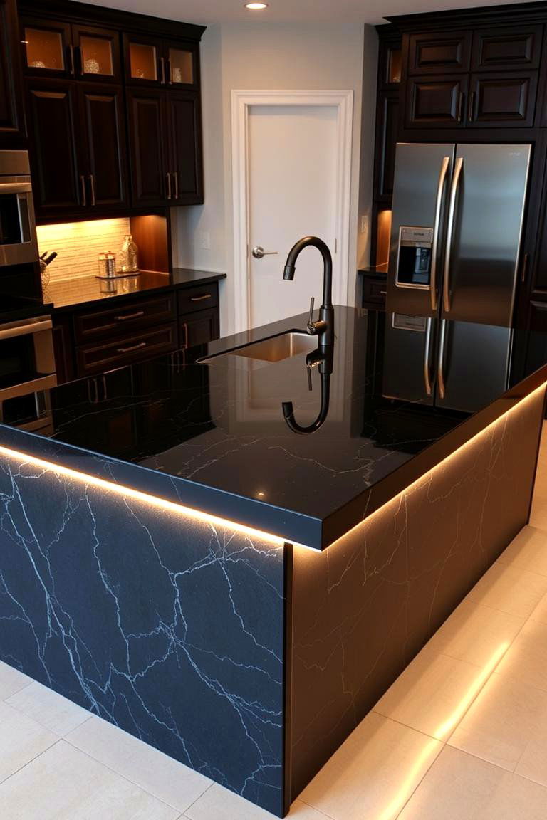 Breakfast Bar Extension - 24 Waterfall Kitchen Island Ideas