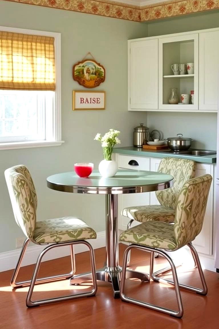 Breakfast Nook with Comfort - 24 Retro Kitchen Ideas