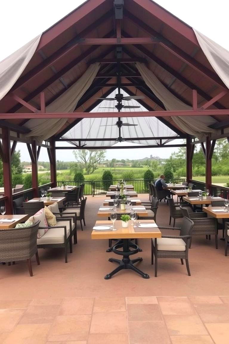 Breezy Open Air Dining - 24 patio with a gazebo ideas