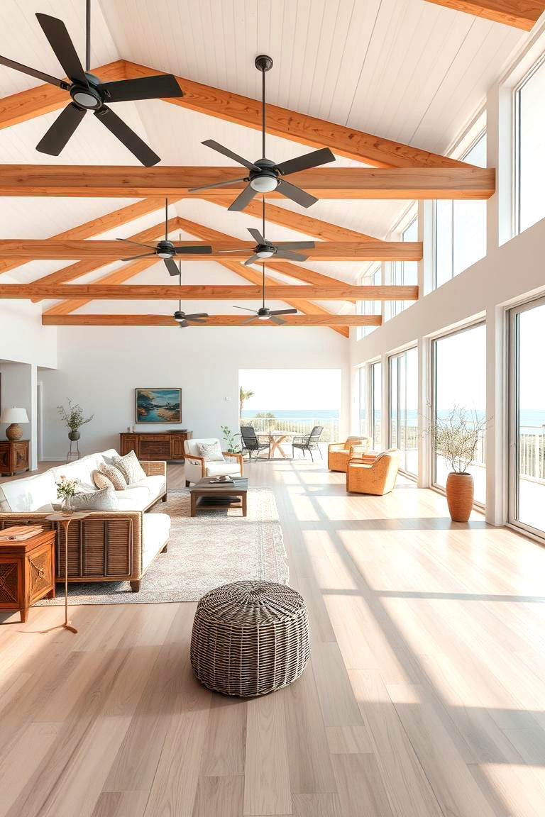 Breezy Open Spaces - 24 Coastal Living Room Ideas