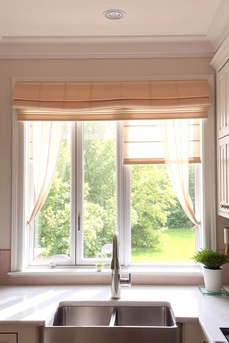 Breezy Window Treatments - 24 Summer Kitchen Ideas