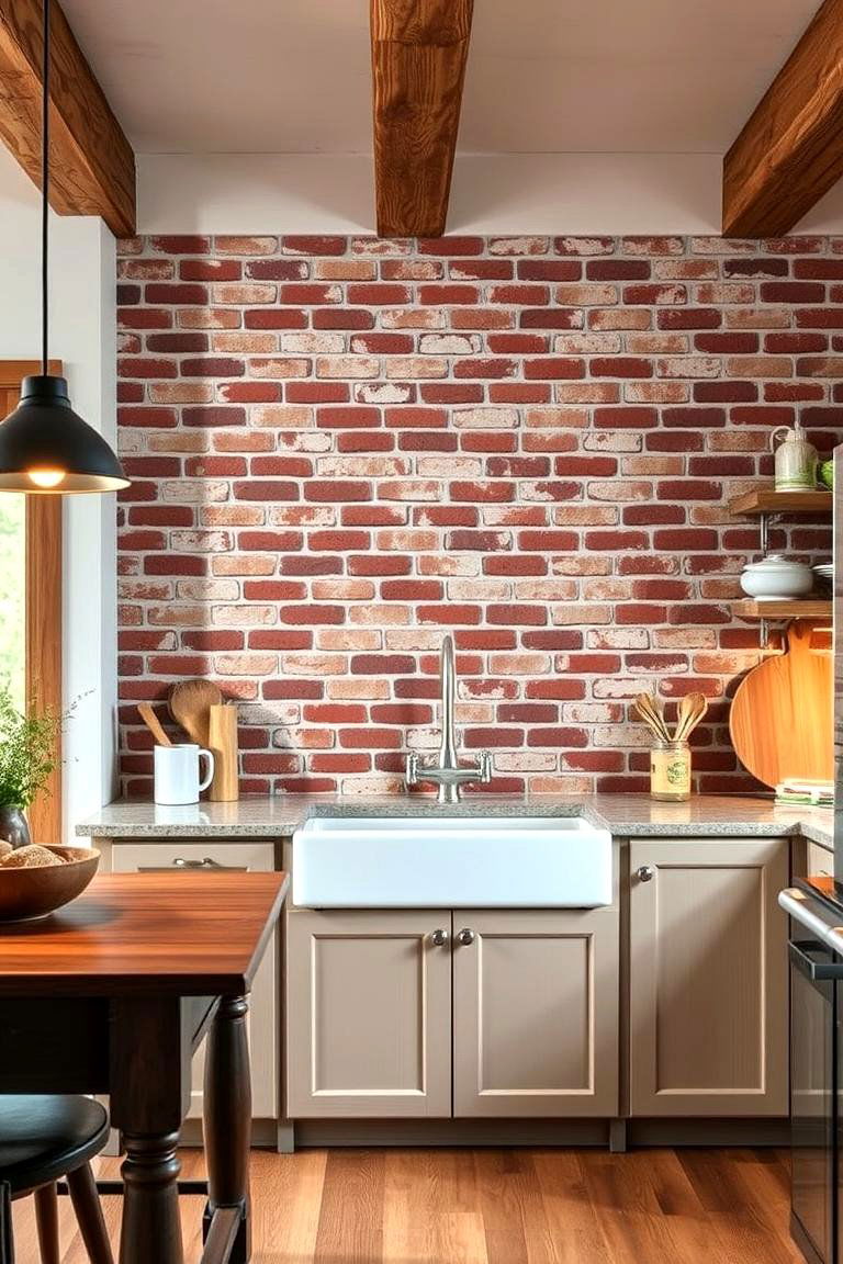 Brick Backsplash - 24 Modern Kitchen Backsplash Ideas